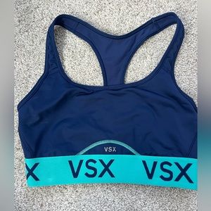 Victoria’s Secret Sports Bra Dark Blue and Teal Size S